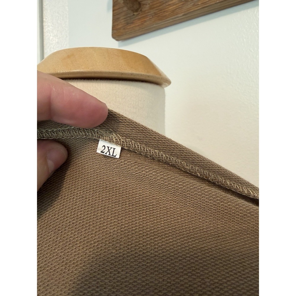 Sister Brown crewneck sweater size 2XL. Comfy casual lounge Preppy Chic Fashion - Picture 5 of 6